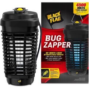 Black Flag BZ-15 Bug Mosquito Zapper Outdoor Zapper 4500 Volts UV White Light